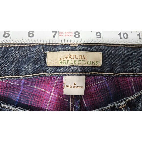 Natural Reflection Blue Dark Wash Skinny Stretch Denim Woman Jeans Size 6 - Picture 8 of 11
